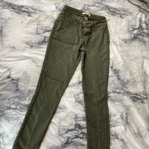 Olive green jeans